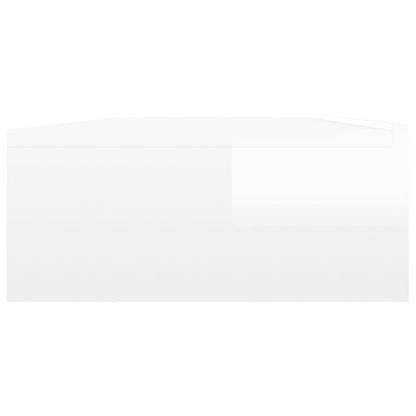 Meuble TV vidaXL avec lumières LED blanc brillant 120x35x15,5 cm