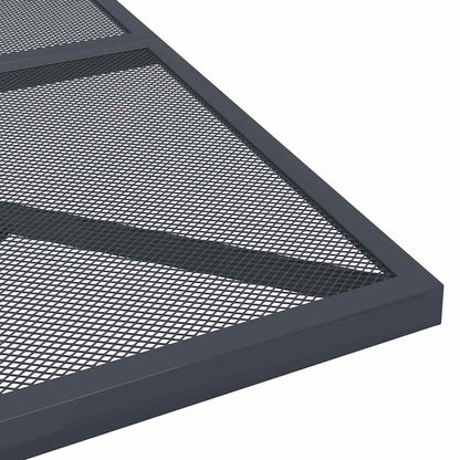 vidaXL Table de jardin anthracite 80x80x72,5 cm en treillis d'acier