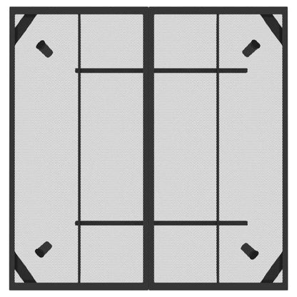 vidaXL Gartentisch Anthrazit 100x100x72 cm Stahlgitter