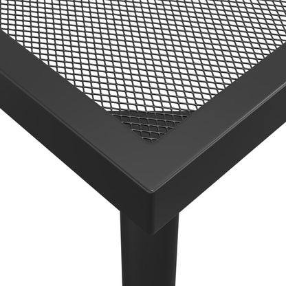vidaXL Gartentisch Anthrazit 100x100x72 cm Stahlgitter