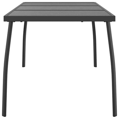 vidaXL Gartentisch Anthrazit 165x80x72 cm Stahlgitter
