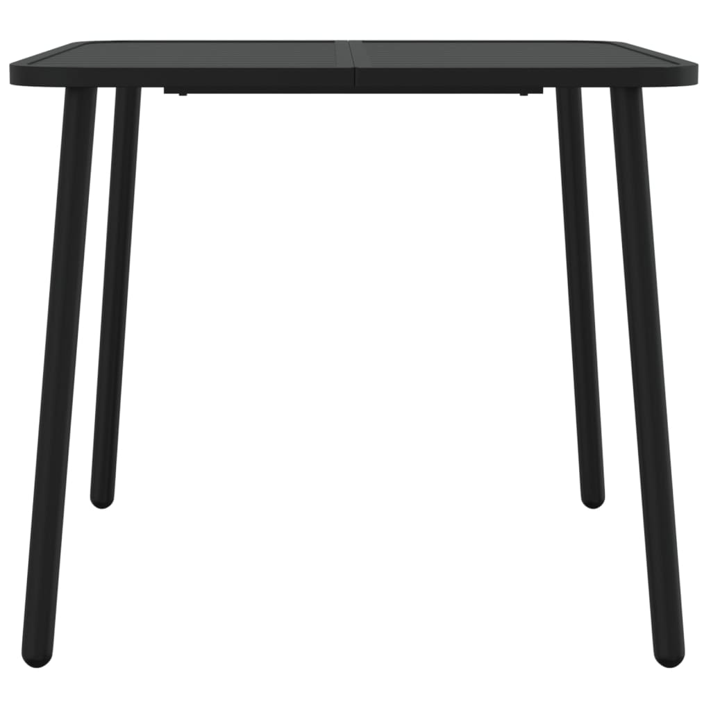 vidaXL Table de jardin Anthracite 80x80x71 cm Acier