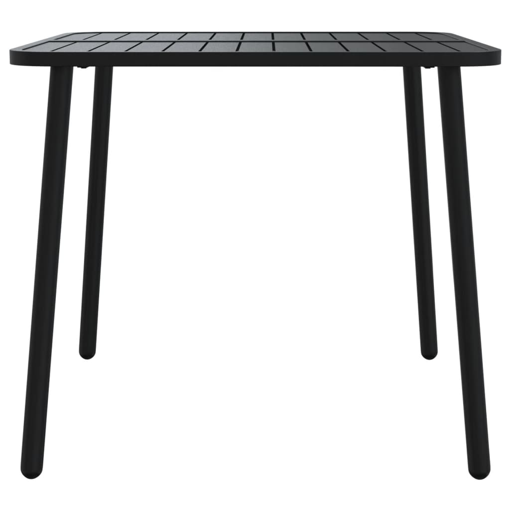 vidaXL Table de jardin Anthracite 80x80x71 cm Acier