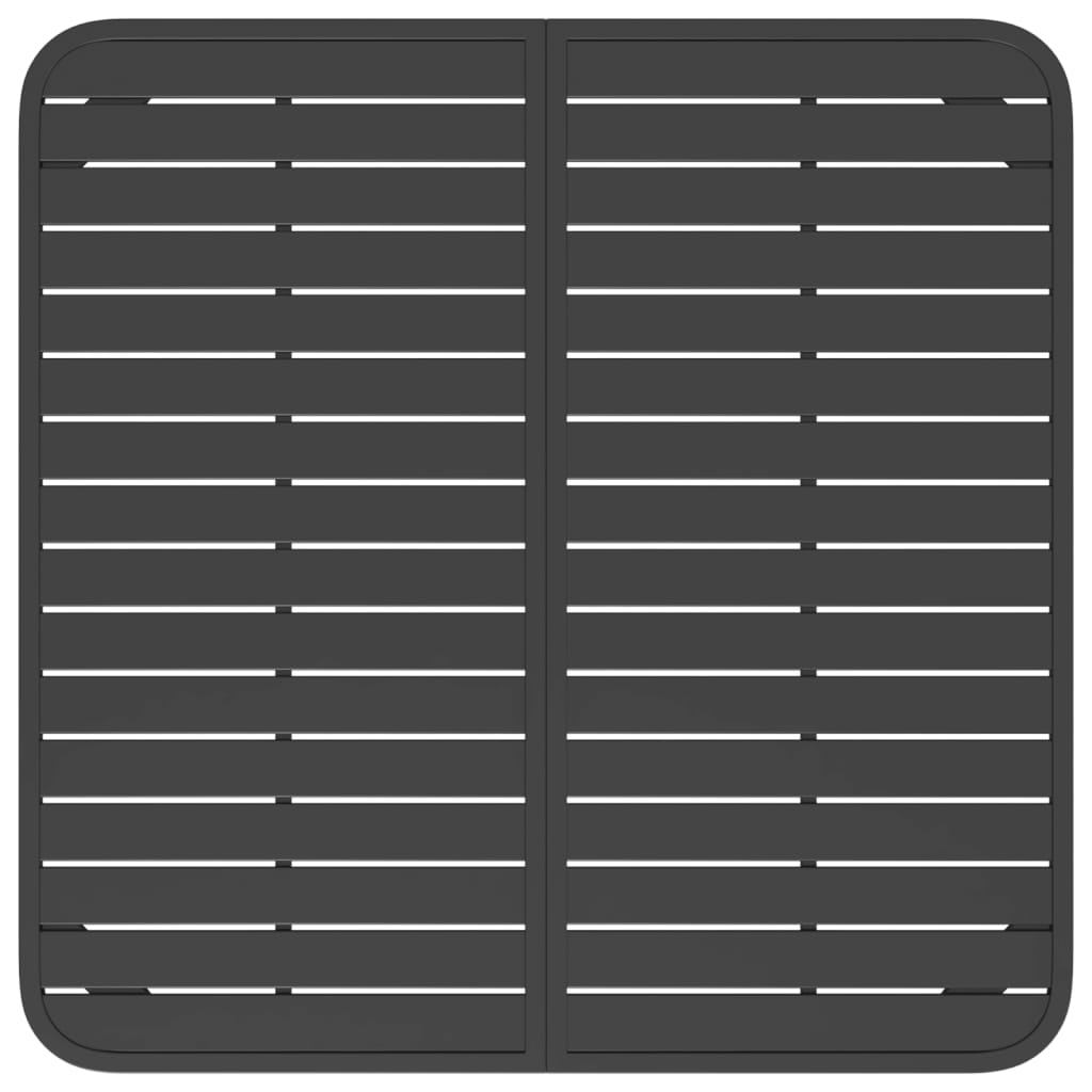 vidaXL Table de jardin anthracite 100x100x71 cm acier