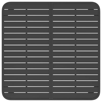 vidaXL Table de jardin anthracite 100x100x71 cm acier