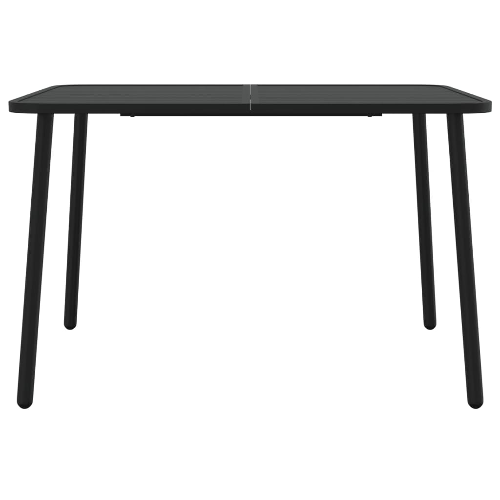 vidaXL Table de jardin anthracite 110x80x71 cm acier