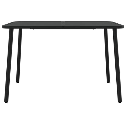 vidaXL Table de jardin anthracite 110x80x71 cm acier