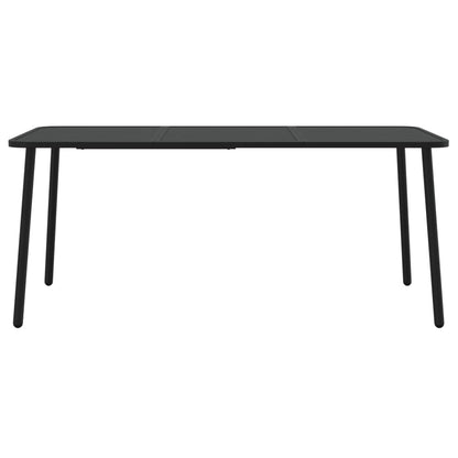 vidaXL Table de jardin anthracite 165x80x71 cm acier
