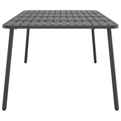 vidaXL Gartentisch Anthrazit 200x100x71 cm Stahl