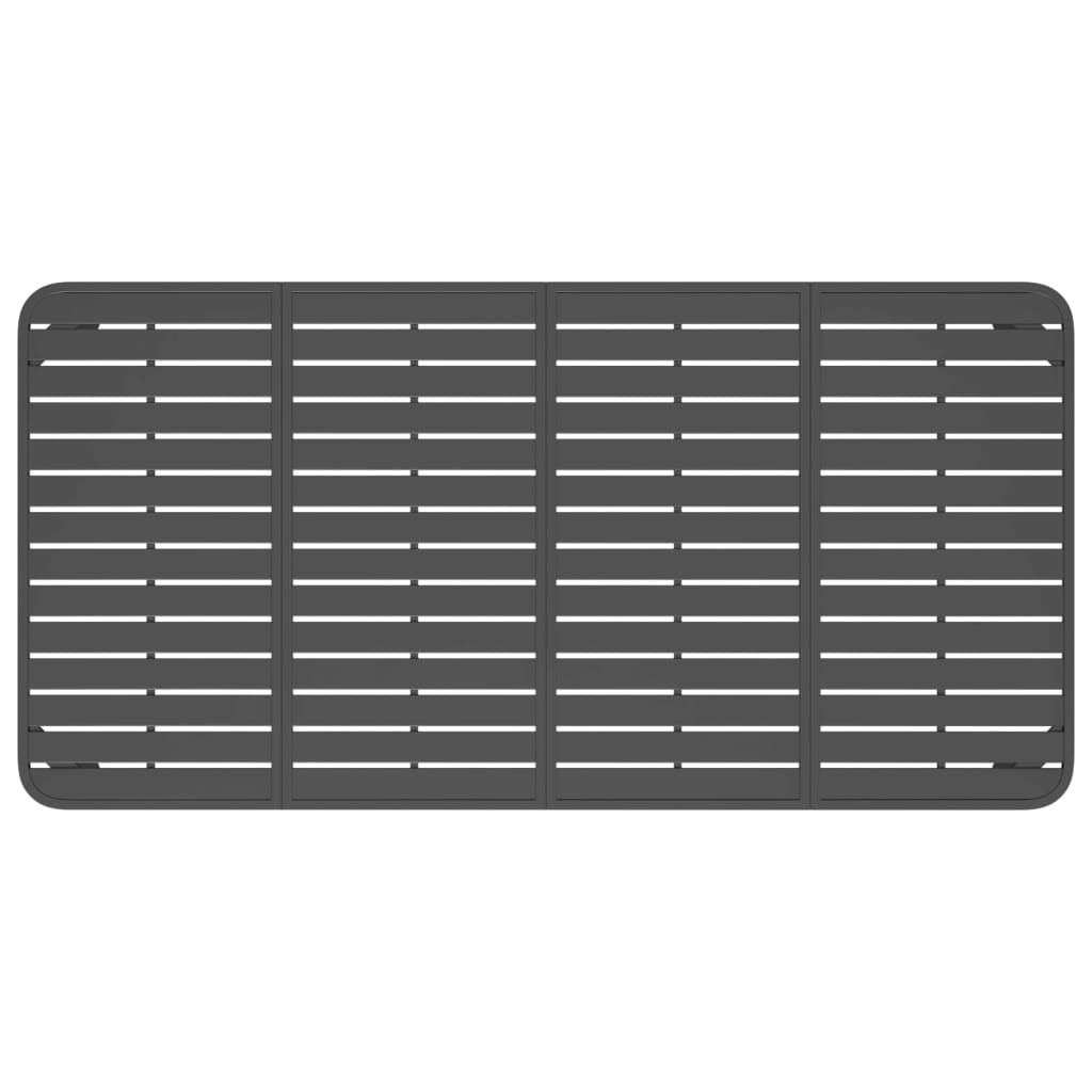 vidaXL Gartentisch Anthrazit 200x100x71 cm Stahl
