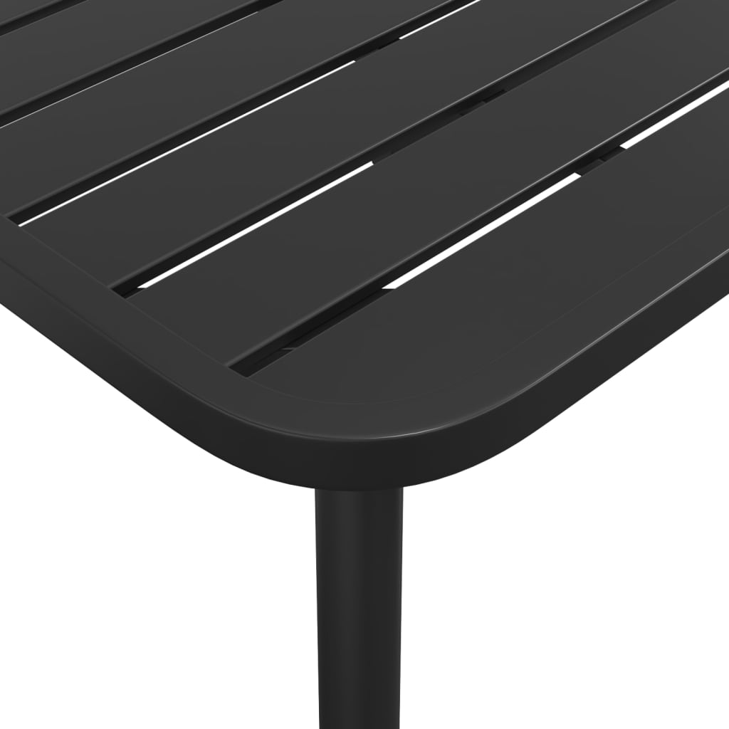 vidaXL Gartentisch Anthrazit 200x100x71 cm Stahl