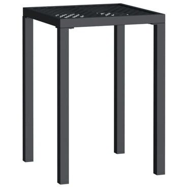 vidaXL Gartentisch Anthrazit 50x50x72 cm Stahl