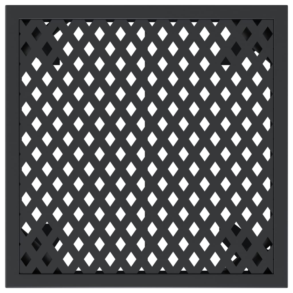 vidaXL Table de jardin anthracite 50x50x72 cm acier