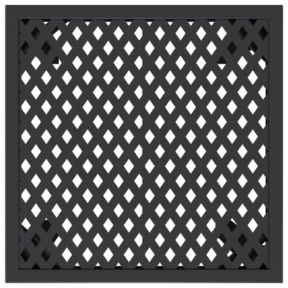 vidaXL Table de jardin anthracite 50x50x72 cm acier