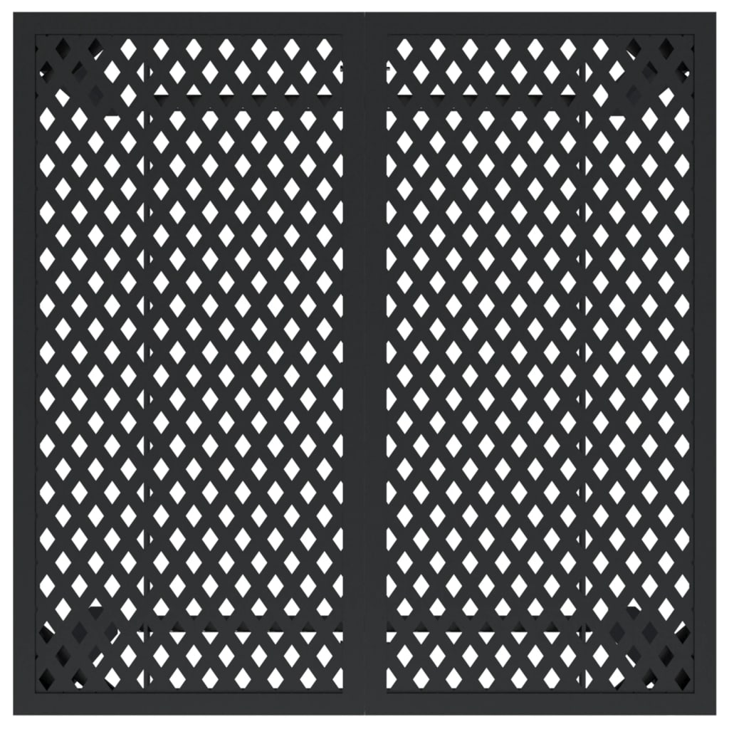 vidaXL Gartentisch Anthrazit 80x80x72 cm Stahl