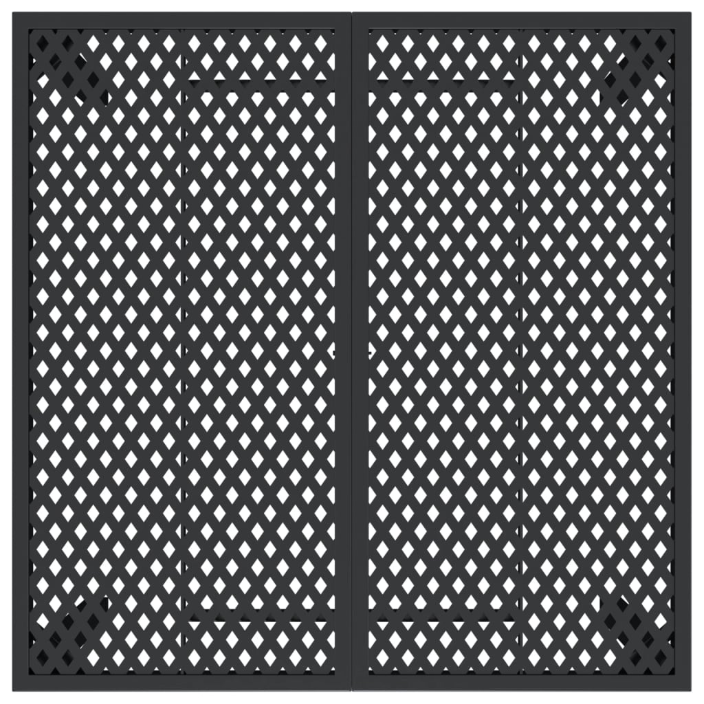 vidaXL Table de jardin anthracite 100x100x72 cm acier