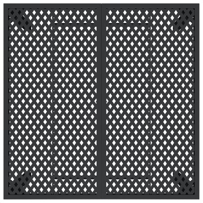 vidaXL Table de jardin anthracite 100x100x72 cm acier