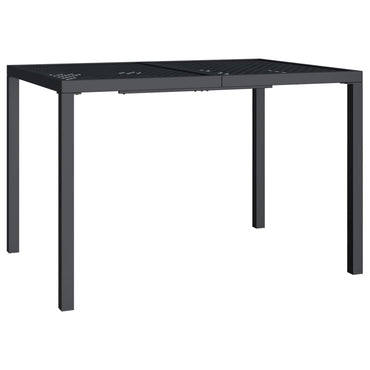 vidaXL Gartentisch Anthrazit 110x80x72 cm Stahl