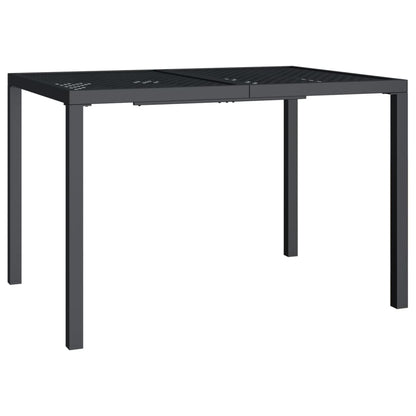 vidaXL Gartentisch Anthrazit 110x80x72 cm Stahl