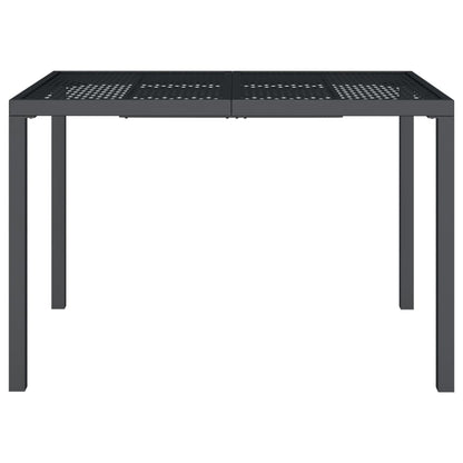 vidaXL Gartentisch Anthrazit 110x80x72 cm Stahl