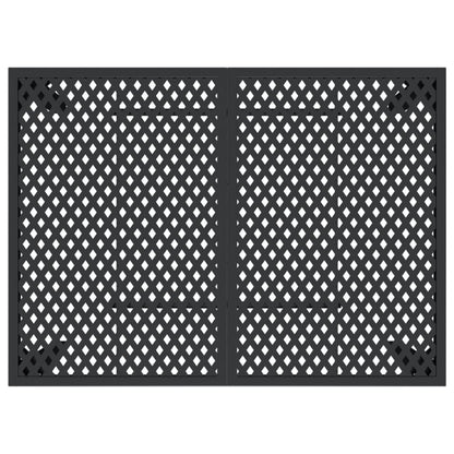 vidaXL Gartentisch Anthrazit 110x80x72 cm Stahl