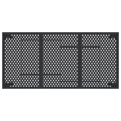 vidaXL Gartentisch Anthrazit 165x80x72 cm Stahl