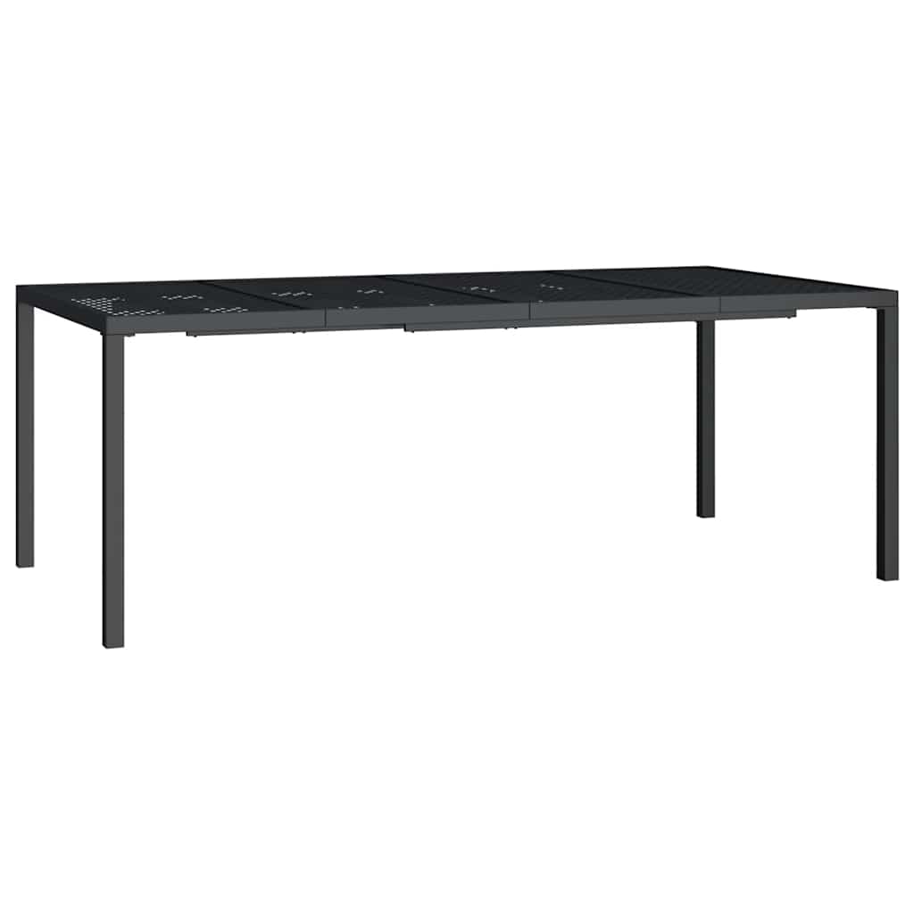 vidaXL Gartentisch Anthrazit 200x100x72 cm Stahl