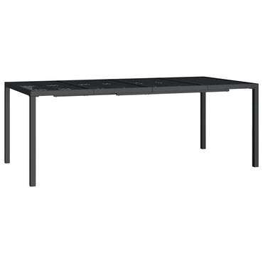 vidaXL Gartentisch Anthrazit 200x100x72 cm Stahl