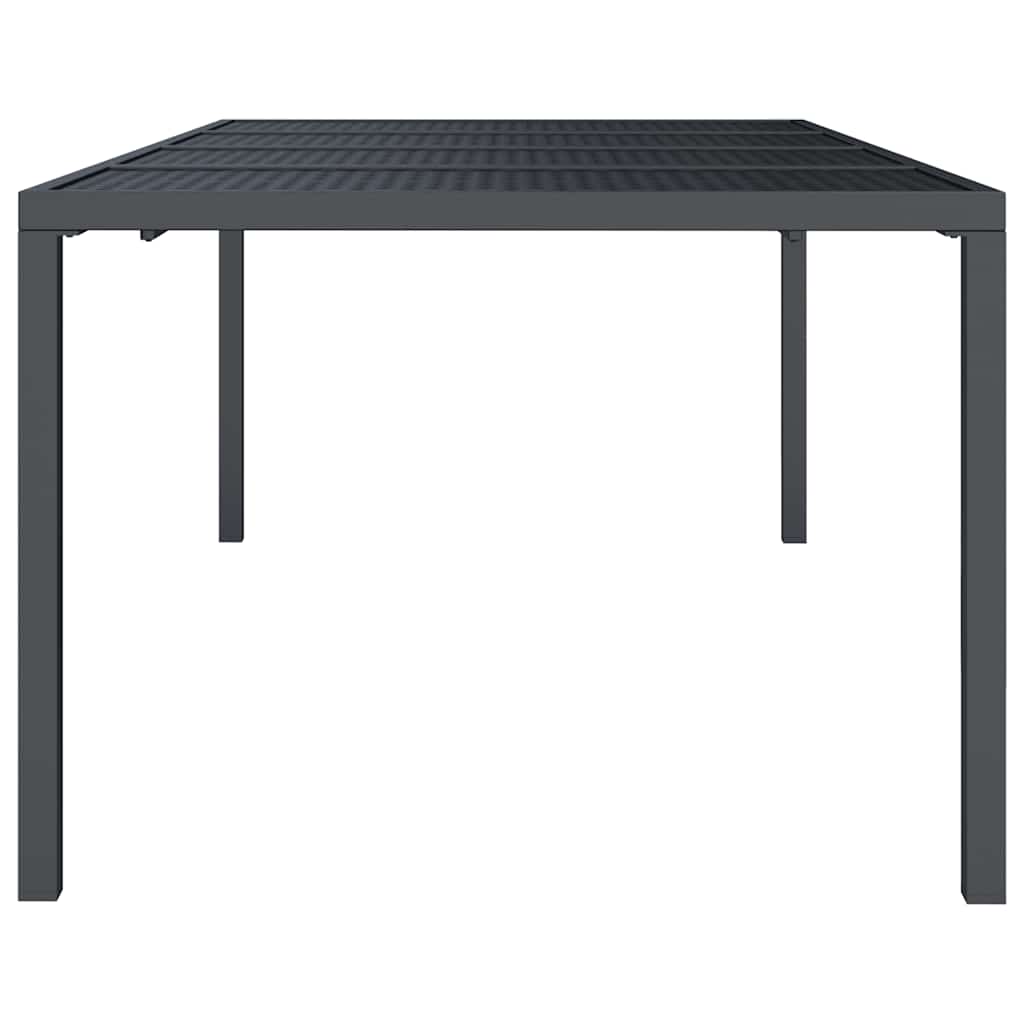 vidaXL Gartentisch Anthrazit 200x100x72 cm Stahl