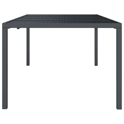 vidaXL Gartentisch Anthrazit 200x100x72 cm Stahl