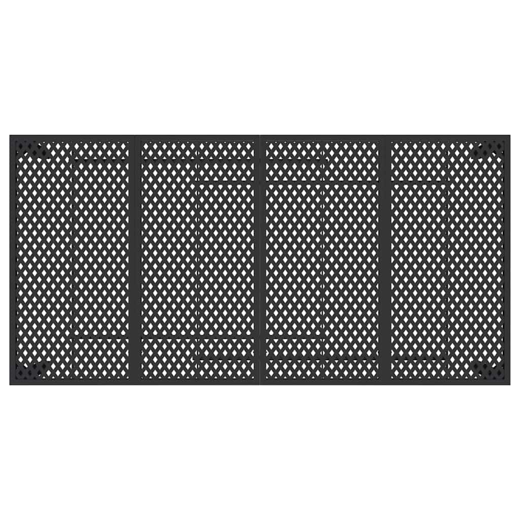 vidaXL Gartentisch Anthrazit 200x100x72 cm Stahl