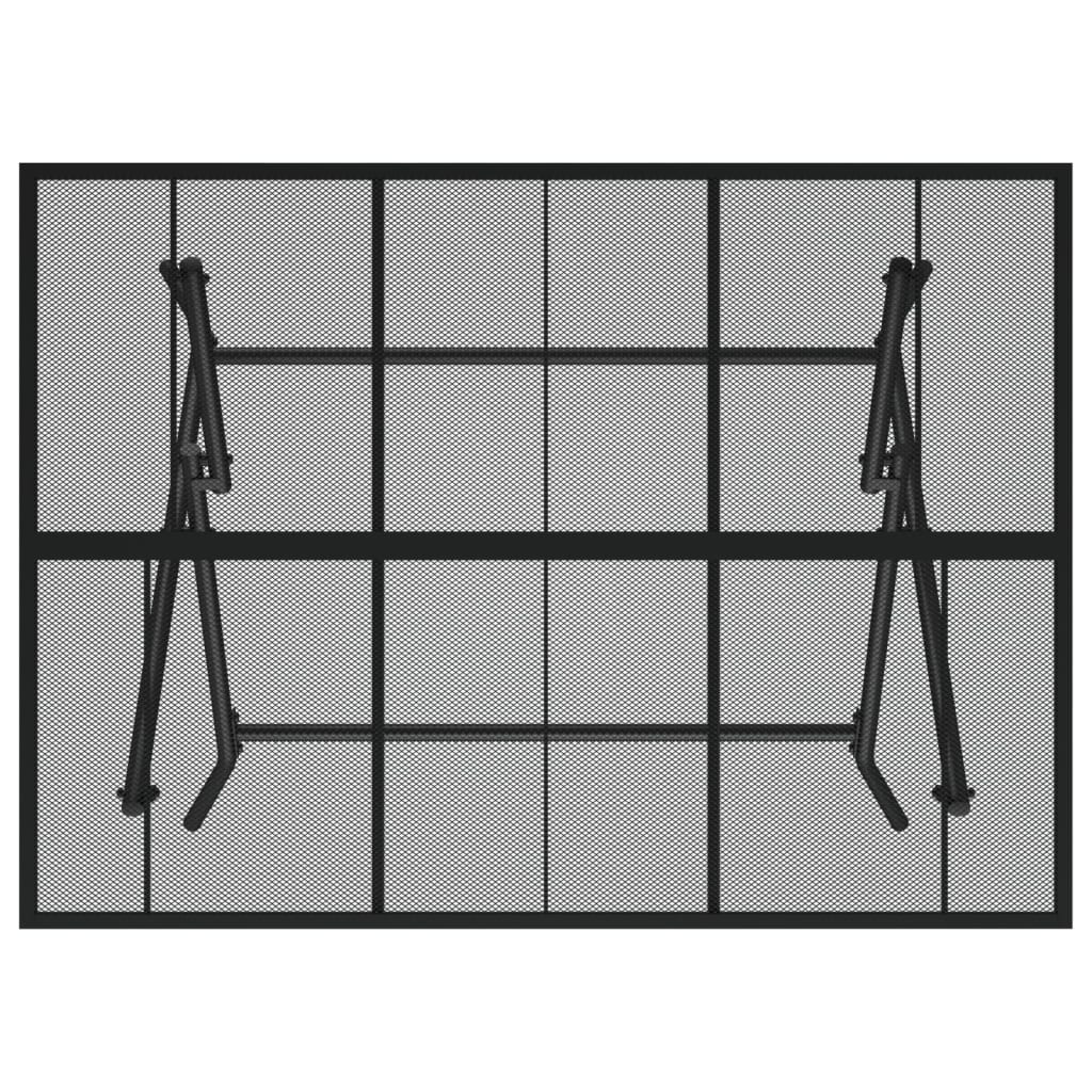 vidaXL Table de jardin pliable anthracite 110x80x72 cm maille d'acier
