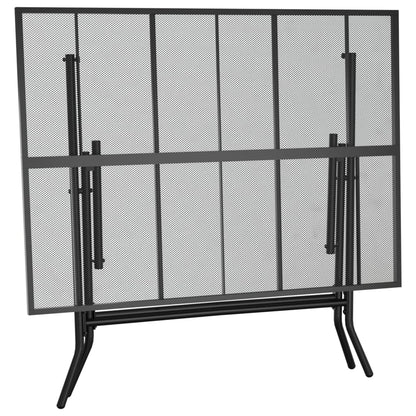 vidaXL Table de jardin pliable anthracite 110x80x72 cm maille d'acier