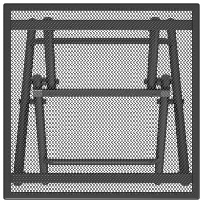 vidaXL Gartentisch Klappbar Anthrazit 38x38x38 cm Stahlgitter