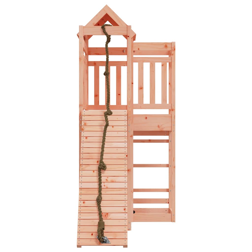 vidaXL Spielturm mit Kletterwand Massivholz Douglasie