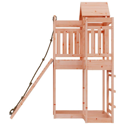 vidaXL Spielturm mit Kletterwand Massivholz Douglasie