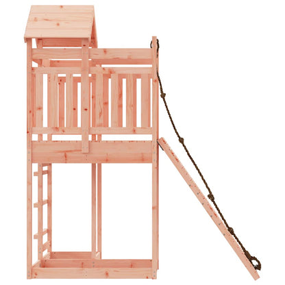 vidaXL Spielturm mit Kletterwand Massivholz Douglasie