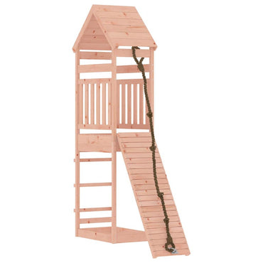 vidaXL Spielturm mit Kletterwand Massivholz Douglasie