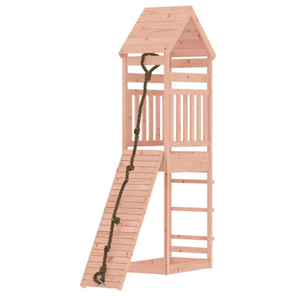 vidaXL Spielturm mit Kletterwand Massivholz Douglasie