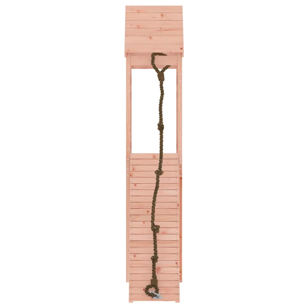 vidaXL Spielturm mit Kletterwand Massivholz Douglasie