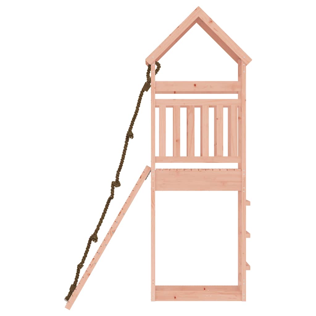vidaXL Spielturm mit Kletterwand Massivholz Douglasie