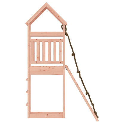 vidaXL Spielturm mit Kletterwand Massivholz Douglasie