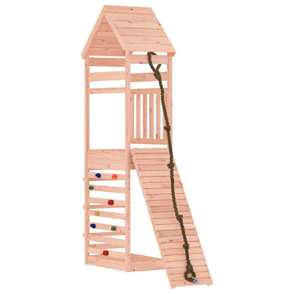 vidaXL Spielturm mit Kletterwand Massivholz Douglasie