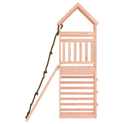 vidaXL Spielturm mit Kletterwand Massivholz Douglasie