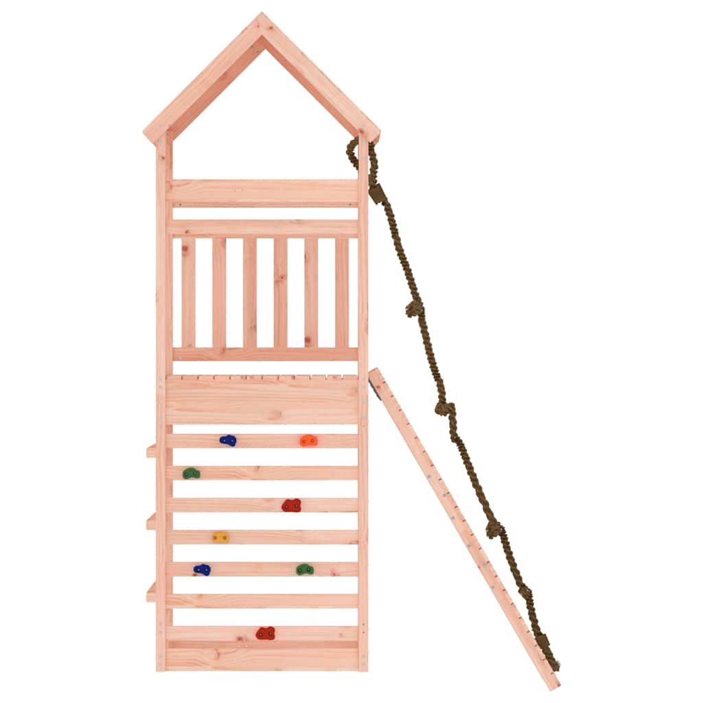 vidaXL Spielturm mit Kletterwand Massivholz Douglasie