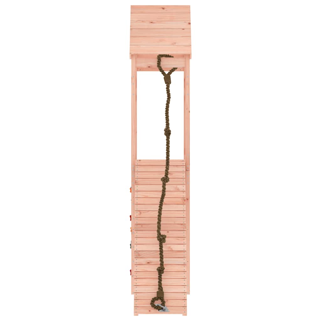 vidaXL Spielturm mit Kletterwand Massivholz Douglasie
