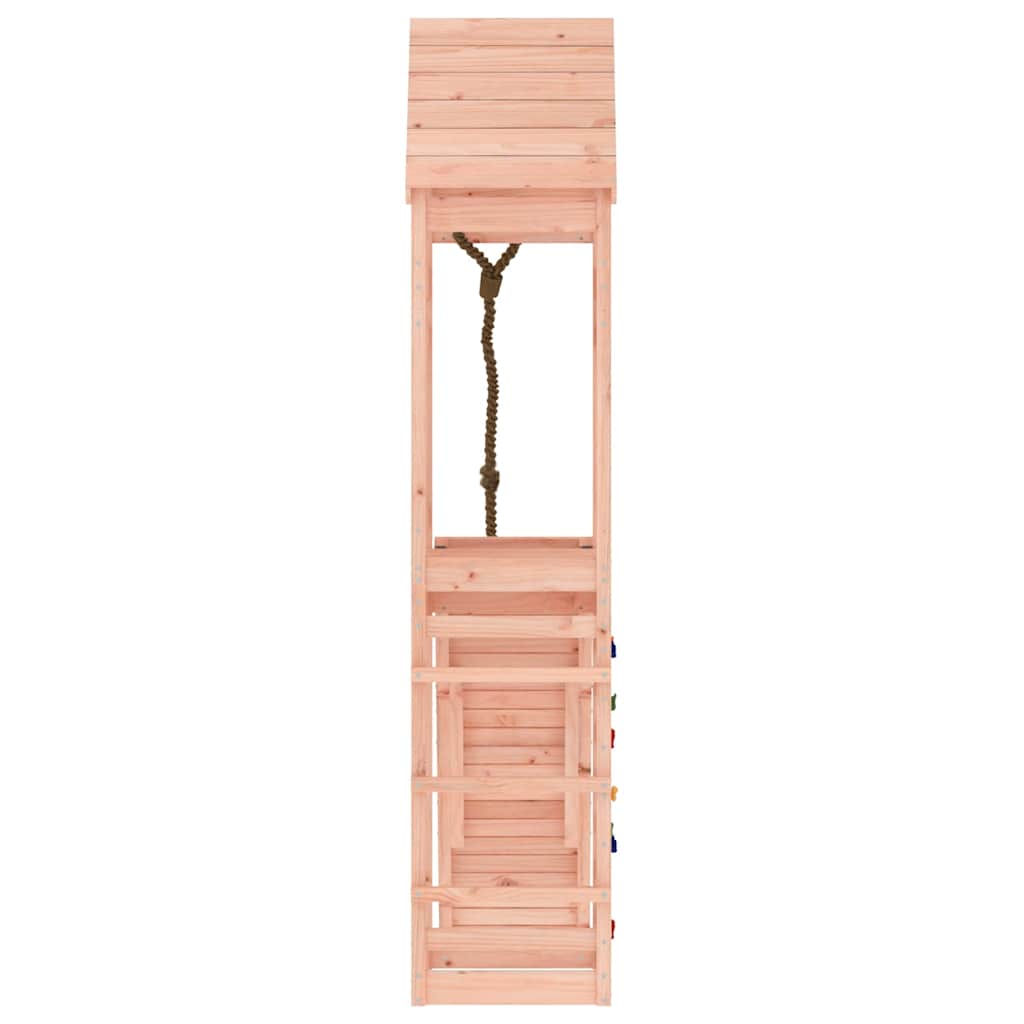 vidaXL Spielturm mit Kletterwand Massivholz Douglasie