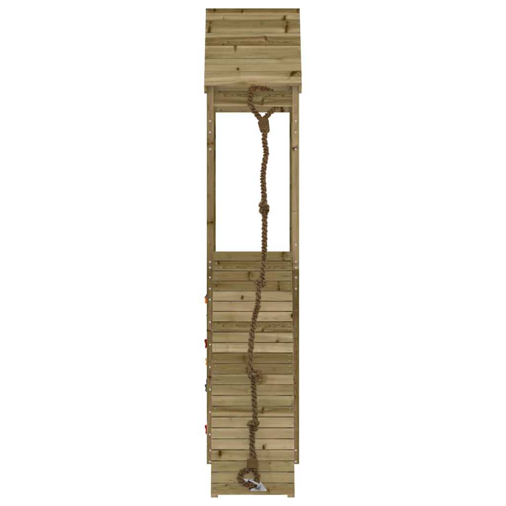 vidaXL Spielturm mit Kletterwand Imprägniertes Kiefernholz