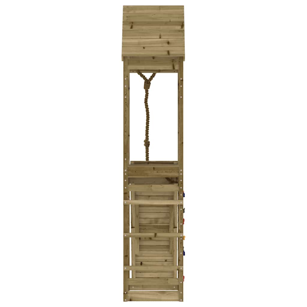 vidaXL Spielturm mit Kletterwand Imprägniertes Kiefernholz