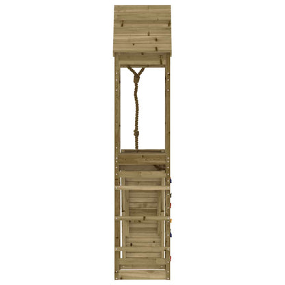 vidaXL Spielturm mit Kletterwand Imprägniertes Kiefernholz